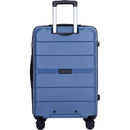Hardshell Suitcase Spinner Wheels PP Luggage Sets Lightweight Durable Suitcase with TSA Lock,3-Piece Set (20/24/28), Blue