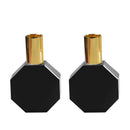Octagon Candleholder: BLACK