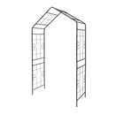 Metal Garden Arch L56.3'' x W16.93'' x H94.5'' Climbing Plants Support Rose Arch Outdoor Black
