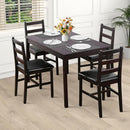 Brown Premium Five Piece Dining Table Set Apartment