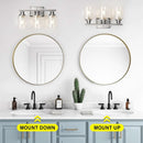 3 Light Brushed Nickel Vanity Light Fixture For Bathroom