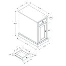 Accent End Table, Storage Drawer, Versatile Design - Espresso
