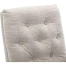 High Back Rocking Chair Nursery Chair .Comfortable Rocker Fabric Padded Seat .Modern High Back Armchair