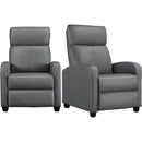 Grey Recliner Chairs Set Of 2 For Living Room Comfort