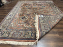 Indo Persian Mahal Rug 8x10, Traditional Wool Oriental Carpet, Pink