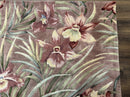 Hand Tufted Floral Rug 5x8, Light Rose Wool Carpet