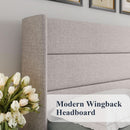 Queen Size Lift Up Storage Bed With Hydraulic Headboard
