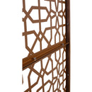 Outdoor & Indoor Privacy Screen Metal Privacy Screen 76' H×48' W, Freestanding Decorative Privacy Screen for Deck Balcony Patio, Privacy Fence Panels for Outside Lawn Garden PS106 BROWN