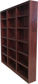 Traditional Oak Bookcase 84 Inch Tall With 18 Shelves
