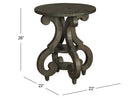 Bellamy - Round Accent End Table - Peppercorn