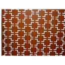 Outdoor & Indoor Privacy Screen Metal Privacy Screen 76' H×48' W, Freestanding Decorative Privacy Screen for Deck Balcony Patio, Rust Red Steel
