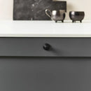 Matte Black "Motion" Knob and Drawer Pull