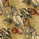 Exotic Fruits and Parrot Wallpaper