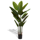 2025 New adhesive fabric traveler banana leaf 15 leaf home decoration indoor decoration artificial green plant 2pcs/set