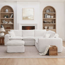 Sectional Sofa With Moveable Ottoman