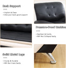 Leather Sofa Set With Loveseat For Living Room Black White