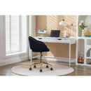 Mesh Fabric Home Office 360Swivel Chair Adjustable Height With Gold Metal Base,Black