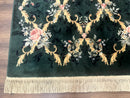 Karastan Garden of Eden Rug 4x6, Green Savonnerie 509/1733, Original Discontinued Vintage Karastan Carpet