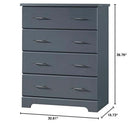 Brookside 4 Drawer Dresser Gray Greenguard Gold Certified