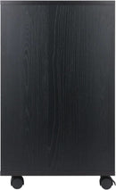 Black Halifax Two Door Storage Cabinet With Four Drawers