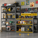 47 Inches Wide Metal Storage Rack, Heavy-Duty Steel Moisture-Proof And Waterproof 5-Layer Adjustable Storage Shelving Unit. Designed For Warehouse Storage (food Pantries, Industrial Use).