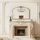 Arched Gold Wall Mirror 40x30 Inches Vintage Ornate