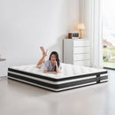 Oeko-Tex Breathable Cool Cover Twin XL 12 Inch  Memory Foam Individual Pocket Spring Hybrid Mattress