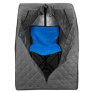 Durasage Lightweight Personal Steam Sauna Spa for Relaxation at Home, 60 Minute Timer, 800 Watt Steam Generator, Chair Included - Gray