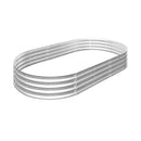 Heavy Duty Galvanized Raised Garden Bed Kit for Vegetables, Flowers & Herbs, Rust-Resistant, Easy Assembly, 8x4x1ft, Silver