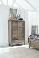 Paxton Place - Wood Door Chest - Dove Tail Gray