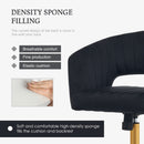 Velvet Home Office Chair 360 Degree Swivel Black Lux Velvet
