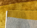 Modern Tibetan Rug 9x10, Wool Handmade Tibetan Area Rug, Abstract Multicolor