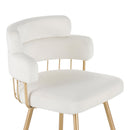 26' Counter Height Bar Stools Set of 2, 180° Swivel Upholstered Barstools with Backs and Metal Legs, Bar Stools for Kitchen Island, Cafe, Pub,