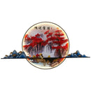3d chinese pine landscape wall lamp living room warm backlit art
