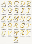 3d gold & silver mirror letters wall stickers – living room decor