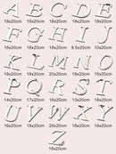 3d gold & silver mirror letters wall stickers – living room decor