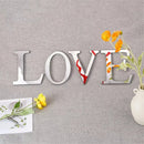 3d gold & silver mirror letters wall stickers – living room decor