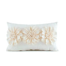 3d velvet flower pillow covers yellow & beige living room decor
