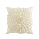 3d velvet flower pillow covers yellow & beige living room decor