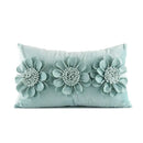 3d velvet flower pillow covers yellow & beige living room decor