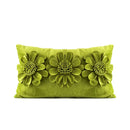 3d velvet flower pillow covers yellow & beige living room decor