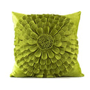 3d velvet flower pillow covers yellow & beige living room decor