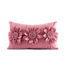 3d velvet flower pillow covers yellow & beige living room decor