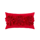 3d velvet flower pillow covers yellow & beige living room decor