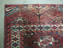 2.5' X 4' Antique Handmade Bokhara Turkoman Yamud Wool Rug Kilim Backing NICE