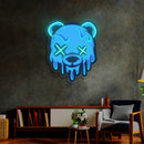 Neon Sign Bear Uv Print Neon , Bear wall art, Neon Sign