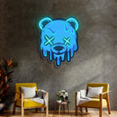 Neon Sign Bear Uv Print Neon , Bear wall art, Neon Sign