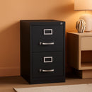 28.38 Inch Vertical Filing Cabinet Lockable Metal For Home Office Use Pre Assembled Letter Size Compatible