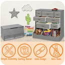 White Toy Storage Chest Bench FourCubicFeet FlipTopLid