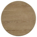Adina Round Wood Side End Table Distressed Light Brown